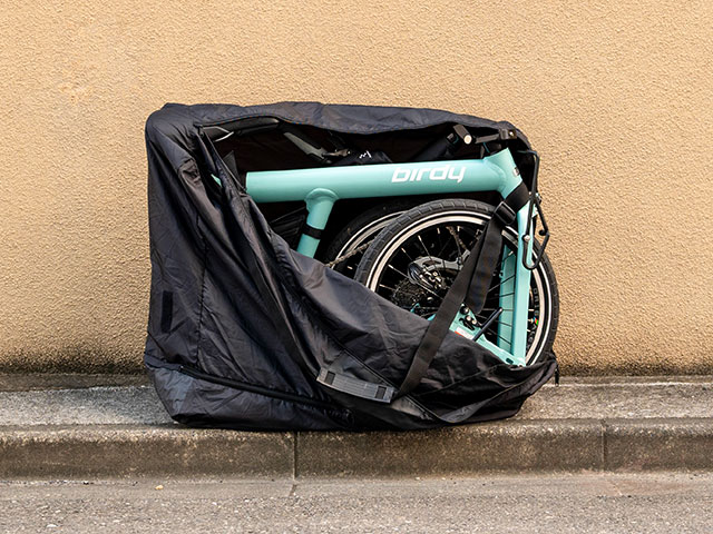 【輪行バッグ 18インチフォールディング用】輪行袋  肩ベルト・収納袋付き 全開できる底面 Tyrell IVE birdyなど 日本製 No1070