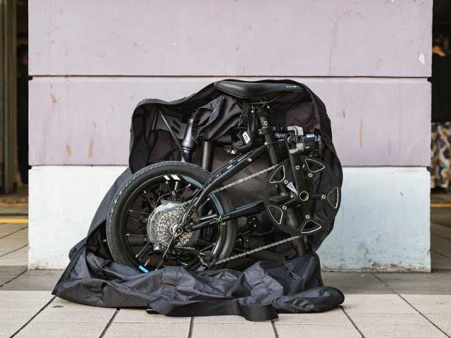 輪行バッグ for Kシリーズ　ストラップ一体型　素早く輪行　強度と携帯性を両立　日本製　No.1078