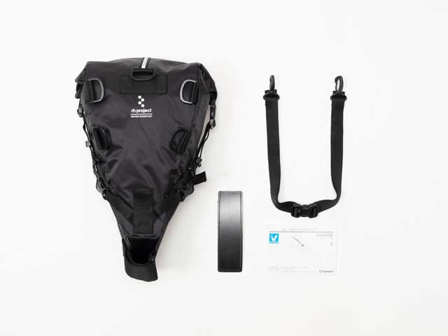 【防水トラベルサドルバッグ】 リュックに変形 バイクパッキング 大型 ロールトップ 取付金具不要 No.1517