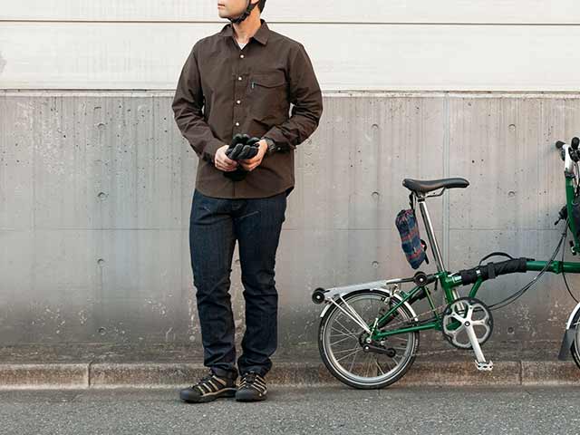 【ワックスドツアラーシャツ】ワックスコーティング T/Cウェザー 防風 はっ水 背ポケット 自転車 アウトドア【送料無料】