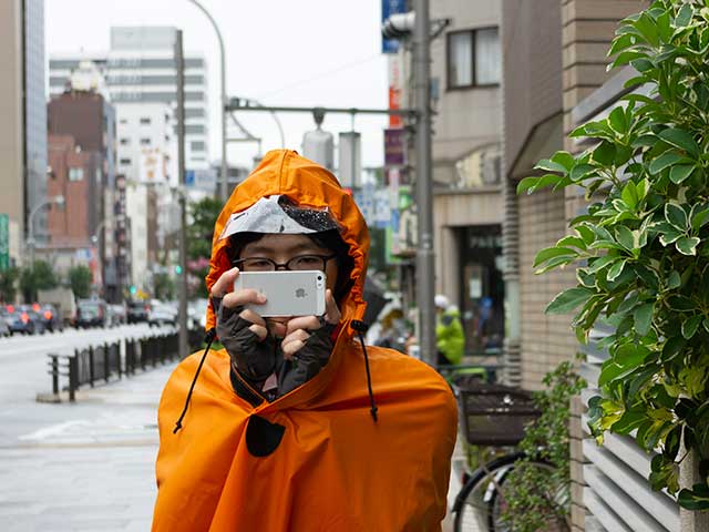 【サイクルレインポンチョ】蒸れにくい　ベンチレーション　真夏も快適　着脱式フード　自転車 アウトドア No.2171