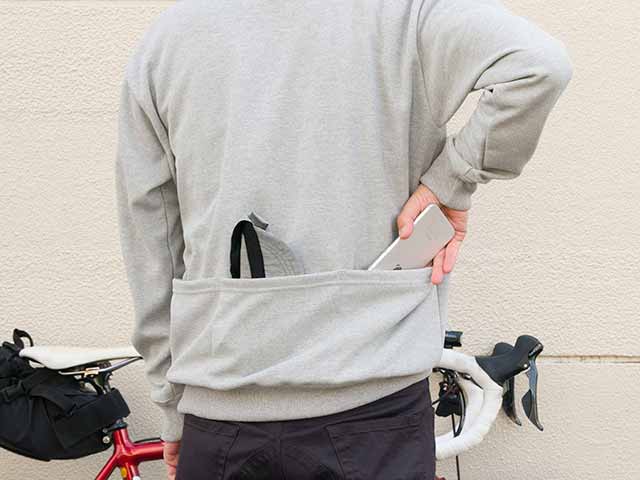 【4ポケットトレーナー】スウェットシャツ 背ポケット 吸汗速乾素材 定番アメカジ 日本製 No.2174