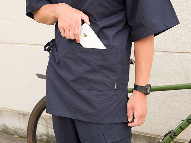 【THE JINBEI】甚平 吸汗速乾・接触冷感 Coolmax 背ポケット アウトドア 自転車 サイクリング 上下セット日本製 No.2185【送料無料】