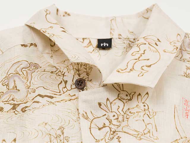 極美品】エヴィス EVIS アロハ 鳥獣戯画 とろける