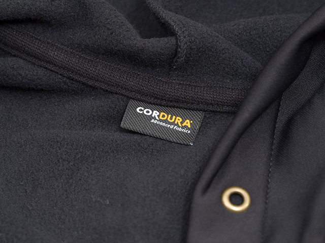 【CORDURA(R)パーカー】耐摩耗 保温 裏フリース 背ポケット 日本製 No.2229