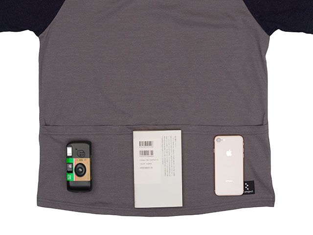【バックポケット ラグランT】Tシャツ 配色デザイン 吸汗速乾 手触り良く柔らかい No.2242 日本製