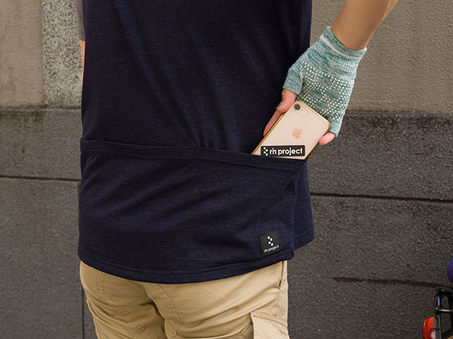 【バックポケット ラグランT】Tシャツ 配色デザイン 吸汗速乾 手触り良く柔らかい No.2242 日本製