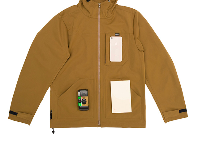 【バイクマンパーカーLight】MoveFit(R) 動きやすくストレッチ はっ水 防風 背ポケット フード付 No.2256