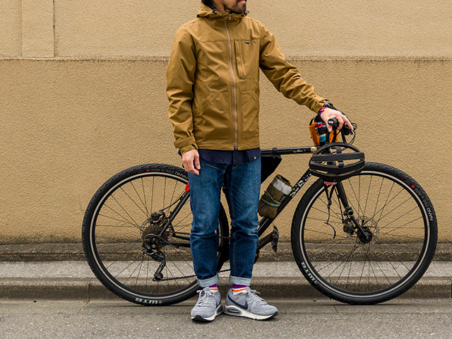 【バイクマンパーカーLight】MoveFit(R) 動きやすくストレッチ はっ水 防風 背ポケット フード付 No.2256