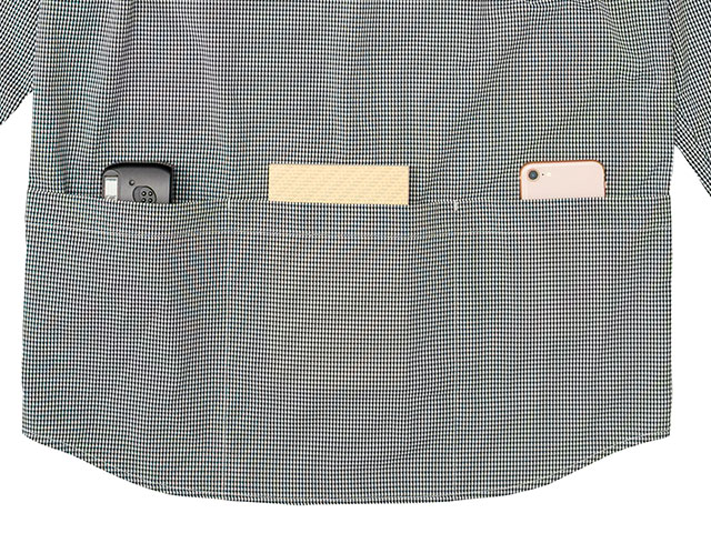 【サンシェードシャツ】DotAir(R) 日光を遮り涼しい 日傘感覚 速乾 通気 長袖 背ポケット 日本製 No2265