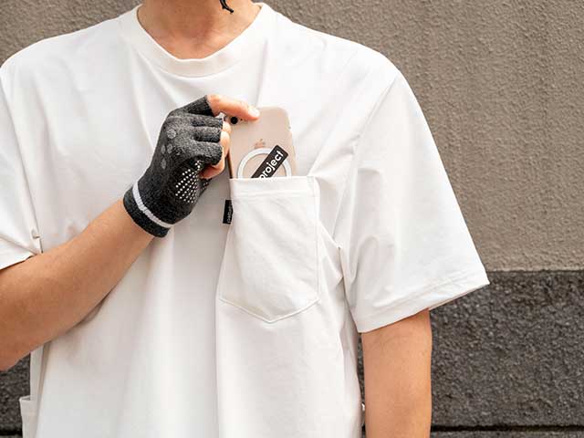 【4ポケットT】ReCONHny(R) Tシャツ UVカット 吸汗速乾 接触冷感 背ポケット 日本製 No.2270