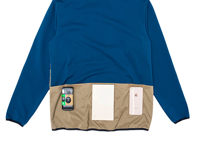 【MOVE ON ジャケット】長袖ジャージ ゆったりフィット 保温・通気・防風 2wayストレッチ 背ポケットNo.2275