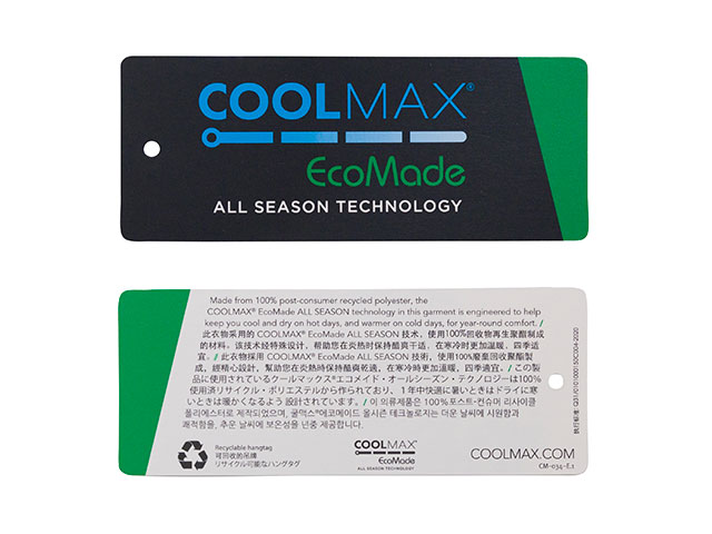 COOLMAX(R) EcoMade 素材説明