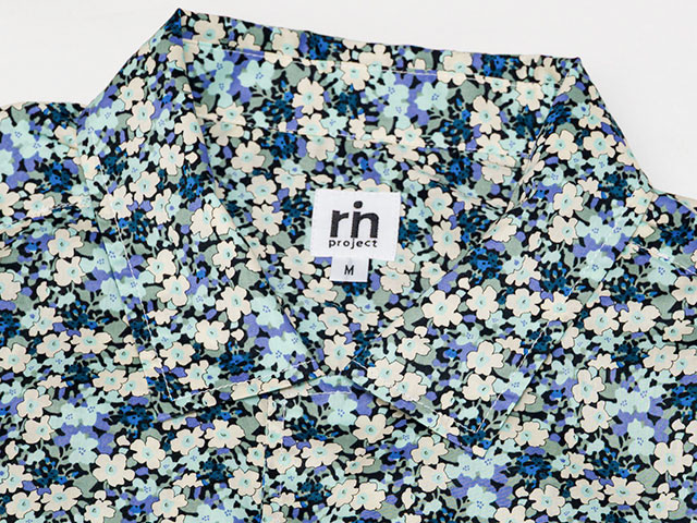 【サイクリストアロハ】リバティプリント KATIE'S 1934年アーカイブ 背ポケット 開襟 日本製 No.2282