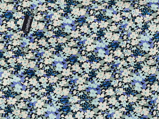 【サイクリストアロハ】リバティプリント KATIE'S 1934年アーカイブ 背ポケット 開襟 日本製 No.2282