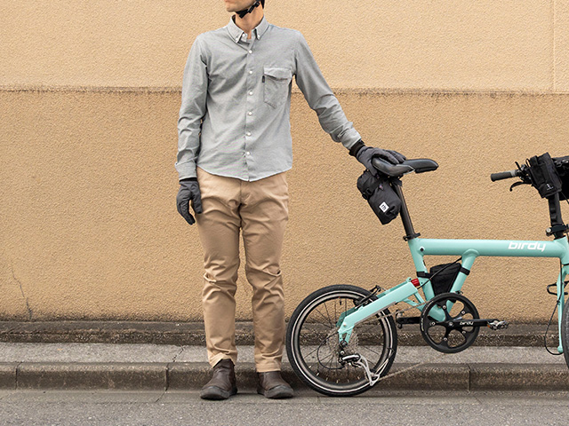 【サイクルロングパンツ】チノストレッチ素材 立体縫製 ベンチレーション サドルパッチ カジュアル 通勤 No.3101