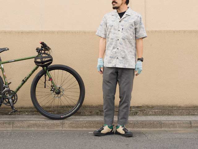 【アンクルトラウザー ホップサック】ストレッチ 吸汗速乾 通気性 くるぶし丈 きれいめカジュアル サドルパッチ 日本製 No.3199
