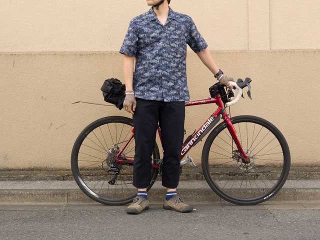 【アンクルトラウザー ホップサック】ストレッチ 吸汗速乾 通気性 くるぶし丈 きれいめカジュアル サドルパッチ 日本製 No.3199