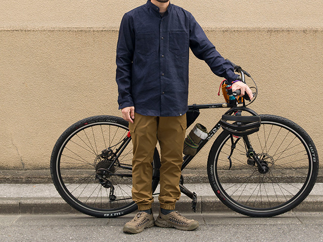 【バイクマンジョガー】10分丈パンツ MoveFit ストレッチ 撥水 防風 軽量 ベルト内蔵 日本製 No.3208