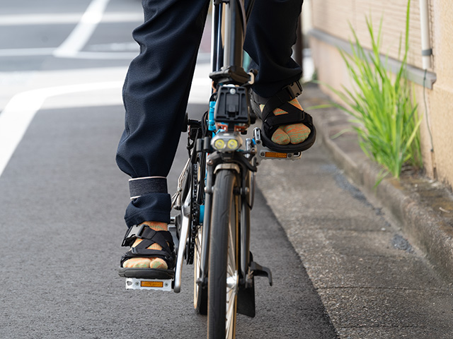 【BIKE and PANTS LONG】日傘のように涼しい サラッと風が抜けるCOOLMAX シアサッカー No.3219 日本製