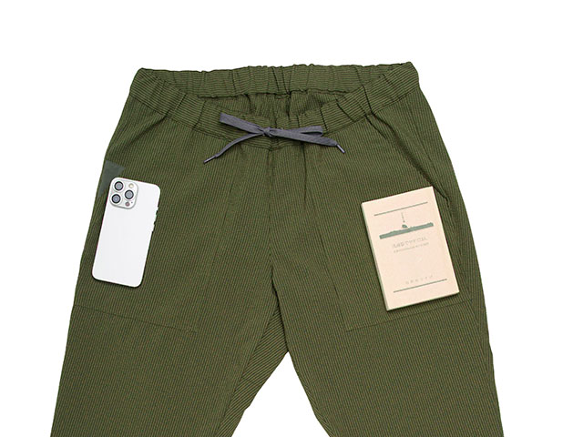 【BIKE and PANTS LONG】日傘のように涼しい サラッと風が抜けるCOOLMAX シアサッカー No.3219 日本製