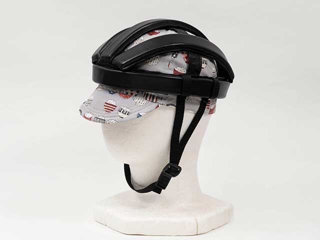 【プリントサイクルキャップ】 リンプロジェクト カスクやヘルメットの下に 雨や日光から目を守る 日本製 No.4550【ネコポス対応】