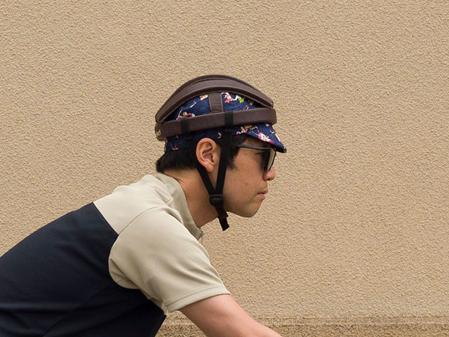 【プリントサイクルキャップ】 リンプロジェクト カスクやヘルメットの下に 雨や日光から目を守る 日本製 No.4550【ネコポス対応】