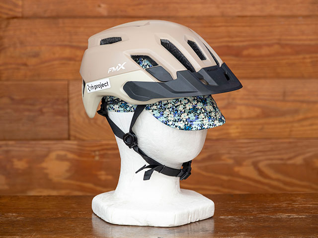 【サイクルキャップ リバティプリント】伝統の小花柄 ヘルメットの下に 雨や日光から目を守る 日本製 No.4560【ネコポス対応】