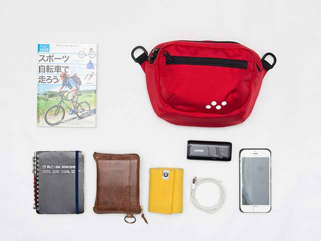 【2WAYフロントバッグ】ショルダー＆ハンドルバッグ ロードやクロスバイク、ミニベロ ベルクロ取付け No.5084 日本製