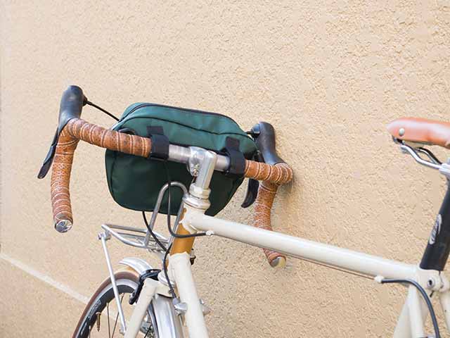 【2WAYフロントバッグ】ショルダー＆ハンドルバッグ ロードやクロスバイク、ミニベロ ベルクロ取付け No.5084 日本製