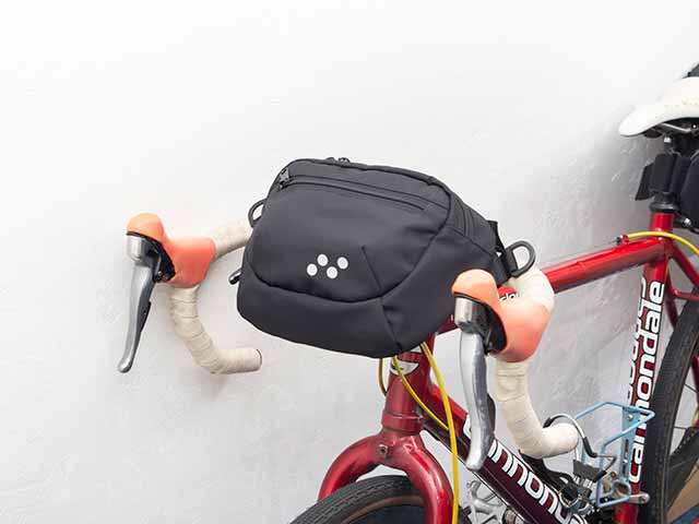 【2WAYフロントバッグ】ショルダー＆ハンドルバッグ ロードやクロスバイク、ミニベロ ベルクロ取付け No.5084 日本製