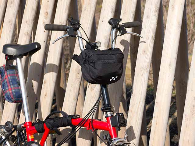 【2WAYフロントバッグ】ショルダー＆ハンドルバッグ ロードやクロスバイク、ミニベロ ベルクロ取付け No.5084 日本製