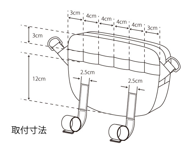 【2WAYフロントバッグ】ショルダー＆ハンドルバッグ ロードやクロスバイク、ミニベロ ベルクロ取付け No.5084 日本製