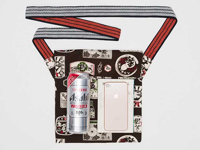 【MAIDOサコッシュ小】柄物 前掛け紐 ショルダーバッグ A4サイズ 日本製 No.5138【ネコポス可】