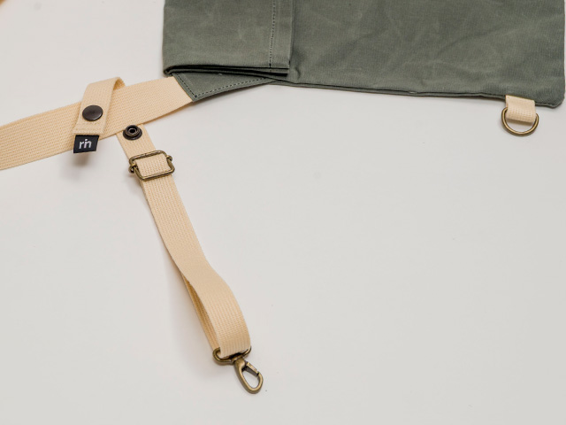 【MAIDOサコッシュ】ショルダーバッグ パラフィンコットン素材 アジャスター付き 日本製 No.5140