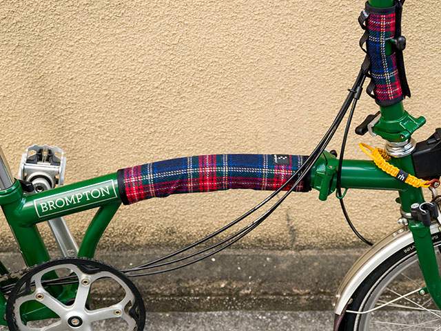 【BP フレームパッド ツイード】トップチューブカバー 傷付き防止 ドレスアップ 日本製 No.5159【ネコポス可】