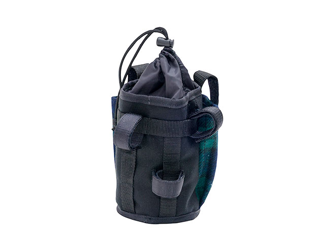 【マルチボトルホルダーツイード】 スマホポケット付き 500mlペットボトル対応 ベルクロ着脱 No.5160 日本製