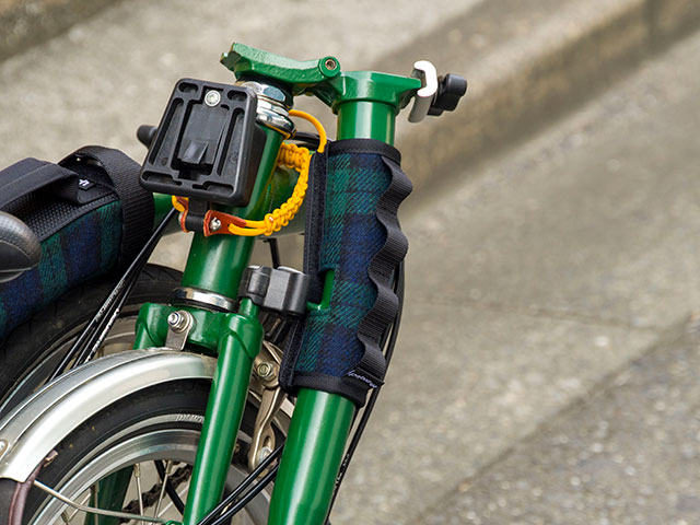 【BPステムパッドツイード】ブロンプトン用 ステムカバー 転倒からフレームを保護 日本製 No.5162【ネコポス対応】