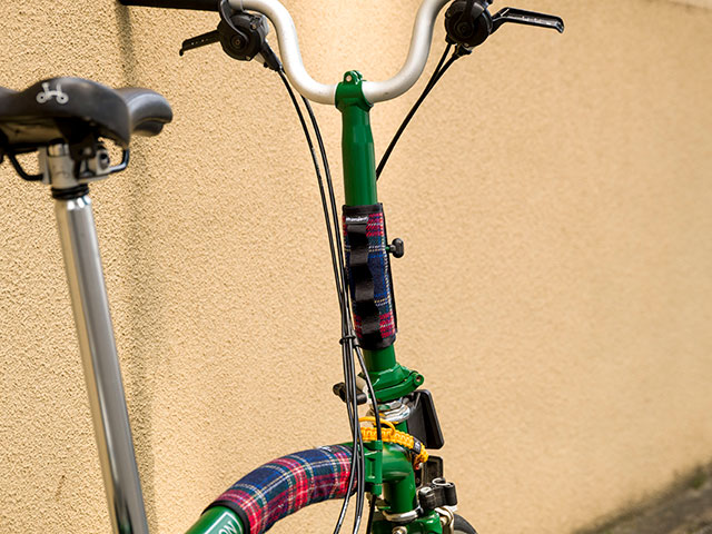 【BPステムパッドツイード】ブロンプトン用 ステムカバー 転倒からフレームを保護 日本製 No.5162【ネコポス対応】