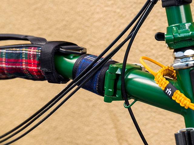 【ショートフレームパッド ツイード】トップチューブカバー 傷付き防止 ドレスアップ 日本製 No.5163【ネコポス可】