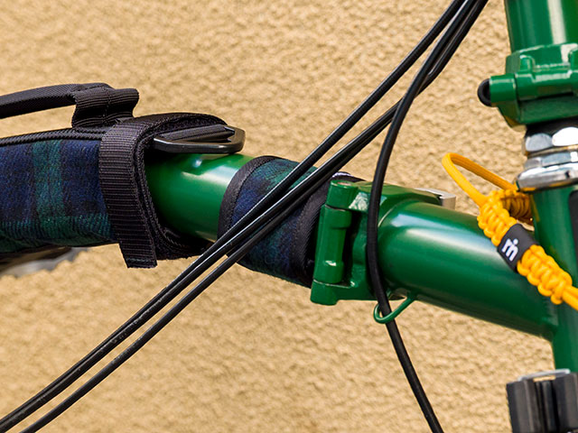 【ショートフレームパッド ツイード】トップチューブカバー 傷付き防止 ドレスアップ 日本製 No.5163【ネコポス可】