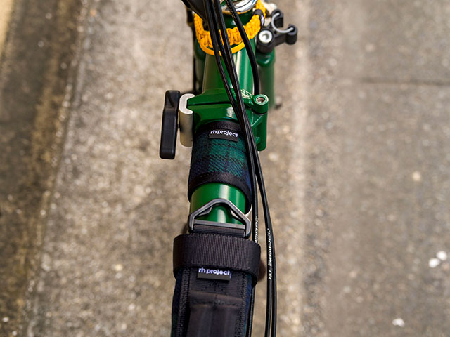 【ショートフレームパッド ツイード】トップチューブカバー 傷付き防止 ドレスアップ 日本製 No.5163【ネコポス可】