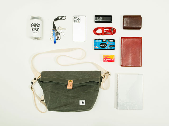 【VELO BAG MESSENGER】ショルダー メッセンジャー バッグ パラフィンコットン 栃木レザー 日本製 No.5168