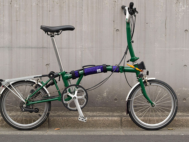 【BPキャリーハンドル】ECOPAK ブロンプトン用 持ち手 トップチューブカバー ショルダーベルト付 傷付き防止 日本製 No.5171
