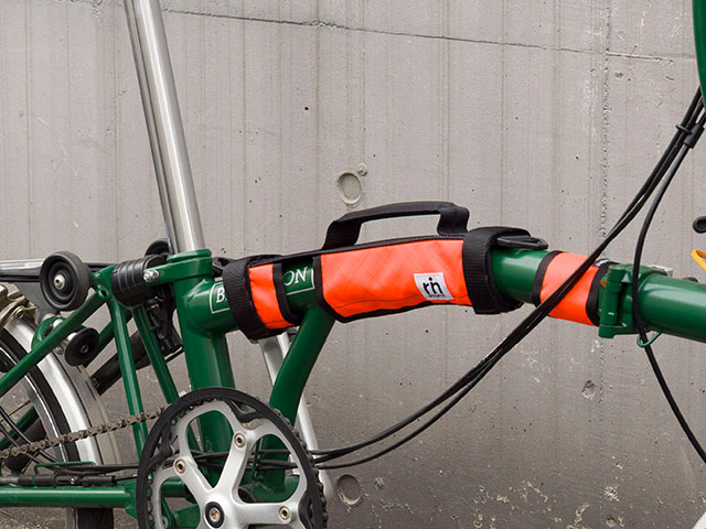 【BPキャリーハンドル】ECOPAK ブロンプトン用 持ち手 トップチューブカバー ショルダーベルト付 傷付き防止 日本製 No.5171