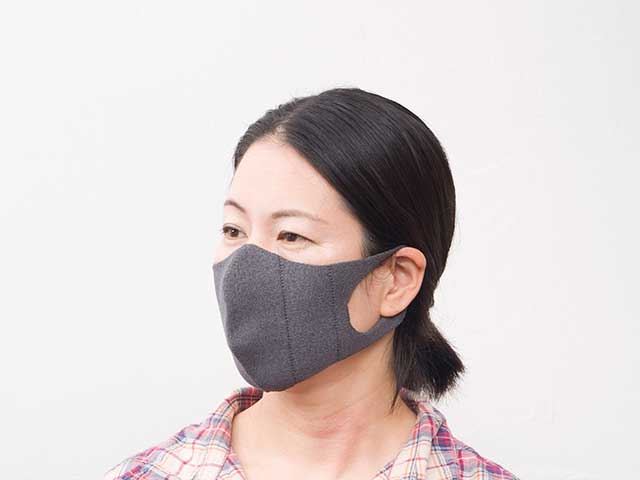 【和紙ニットマスク】和紙繊維 x ポリエステル 飛沫抑制 快適な着用感 吸汗速乾 日本製 No.8039【ネコポス対応】