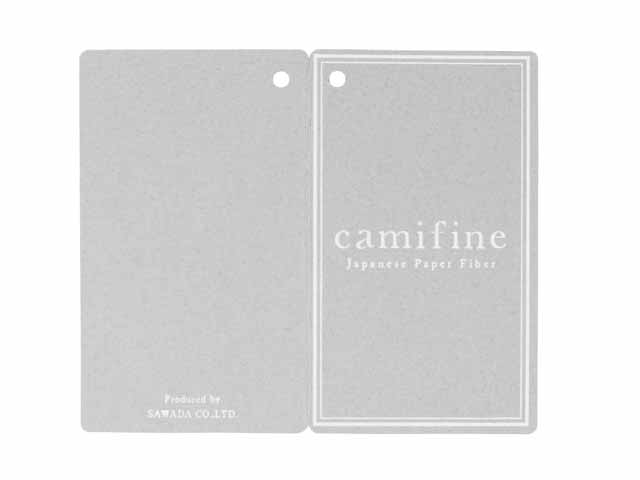 和紙繊維 Camifine 説明札　表